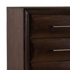 Nitz Tall Dresser Chest | 5 Drawers | Espresso Brown Solid Wood BM340890