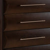 Nitz Tall Dresser Chest | 5 Drawers | Espresso Brown Solid Wood BM340890