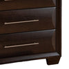 Nitz Tall Dresser Chest | 5 Drawers | Espresso Brown Solid Wood BM340890