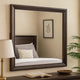 Nitz Dresser Mirror | Beveled Glass | Espresso Brown Solid Wood Frame | 36x40 BM340891