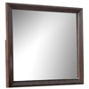 Nitz Dresser Mirror | Beveled Glass | Espresso Brown Solid Wood Frame | 36x40 BM340891