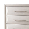 Nitz Tall Dresser Chest | 5 Drawers | White Solid Wood | Metal Handles BM340893