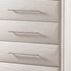 Nitz Tall Dresser Chest | 5 Drawers | White Solid Wood | Metal Handles BM340893