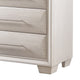 Nitz Tall Dresser Chest | 5 Drawers | White Solid Wood | Metal Handles BM340893