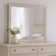 Nitz Dresser Mirror | Beveled Glass | White Solid Wood Frame | 36x40 BM340894