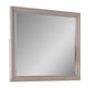 Nitz Dresser Mirror | Beveled Glass | White Solid Wood Frame | 36x40 BM340894