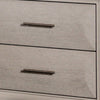 Nitz Nightstand | 2 Drawers | White Solid Wood | Metal Handles | 27’’ BM340895