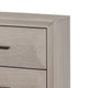 Nitz Nightstand | 2 Drawers | White Solid Wood | Metal Handles | 27’’ BM340895