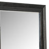 Ashen Dresser Mirror | Black Solid Wood | Rectangular Silhouette | 40x46 BM340898
