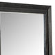 Ashen Dresser Mirror | Black Solid Wood | Rectangular Silhouette | 40x46 BM340898