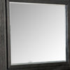 Ashen Dresser Mirror | Black Solid Wood | Rectangular Silhouette | 40x46 BM340898