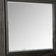 Ashen Dresser Mirror | Black Solid Wood | Rectangular Silhouette | 40x46 BM340898