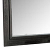 Ashen Dresser Mirror | Black Solid Wood | Rectangular Silhouette | 40x46 BM340898