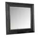 Ashen Dresser Mirror | Black Solid Wood | Rectangular Silhouette | 40x46 BM340898