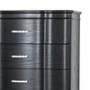 Eleena Tall Dresser Chest | 5 Drawers | Black Solid Wood | Crystal Accents BM340900