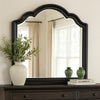 Eleena Dresser Mirror | Beveled Glass | Black Solid Wood Frame | 41x42 BM340901