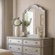 Eleena Dresser Mirror | Beveled Glass | Silver Solid Wood Frame | 41x42 BM340904
