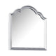 Eleena Dresser Mirror | Beveled Glass | Silver Solid Wood Frame | 41x42 BM340904