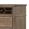 Lyla Tall Dresser Chest | 5 Drawers | Rustic Oak Brown Solid Wood Frame BM340906