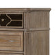 Lyla Tall Dresser Chest | 5 Drawers | Rustic Oak Brown Solid Wood Frame BM340906