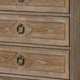 Lyla Tall Dresser Chest | 5 Drawers | Rustic Oak Brown Solid Wood Frame BM340906