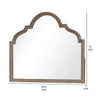Lyla Dresser Mirror | Beveled Glass | Rustic Oak Brown Solid Wood | 41x50 BM340907