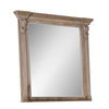 Reven Dresser Mirror | Beveled Glass | Weathered Oak Solid Wood | 46’’ BM340910