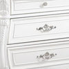 Valena Nightstand | 3 Drawers | White Solid Wood | Metal Handles | 31’’ BM340914