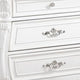 Valena Nightstand | 3 Drawers | White Solid Wood | Metal Handles | 31’’ BM340914