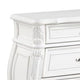 Valena Nightstand | 3 Drawers | White Solid Wood | Metal Handles | 31’’ BM340914