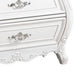 Valena Nightstand | 3 Drawers | White Solid Wood | Metal Handles | 31’’ BM340914
