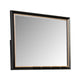 Yada Dresser Mirror | Beveled Glass | Espresso Brown Wood | Gold | 39x48 BM340917