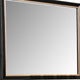 Yada Dresser Mirror | Beveled Glass | Espresso Brown Wood | Gold | 39x48 BM340917
