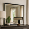 Yada Dresser Mirror | Beveled Glass | Espresso Brown Wood | Gold | 39x48 BM340917