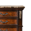 Iliana Nightstand | 3 Drawers | Ornate Oak & Dark Cherry Brown | 33’’ BM340921