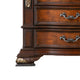 Iliana Nightstand | 3 Drawers | Ornate Oak & Dark Cherry Brown | 33’’ BM340921