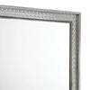 Cyl 36 x 41 Dresser Mirror w Scale Molding Trim | Metallic Gray Wood BM340926