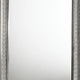 Cyl 36 x 41 Dresser Mirror w Scale Molding Trim | Metallic Gray Wood