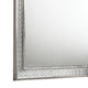 Cyl 36 x 41 Dresser Mirror w Scale Molding Trim | Metallic Gray Wood BM340926