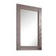Stav 40" Wall Mirror | Rustic White Solid Wood Rectangular Frame
