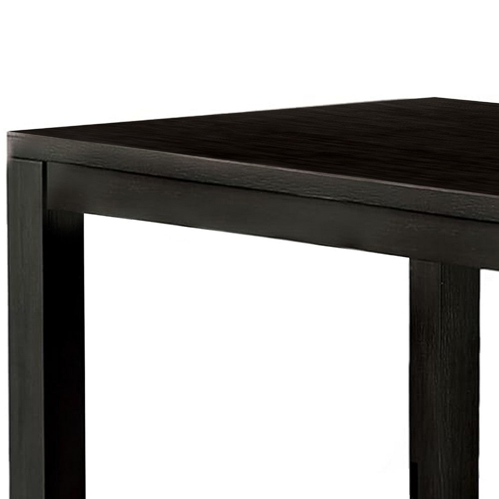 Renu Dining Table | 72’’ | Antique Black Rectangular Solid Wood Top BM340928