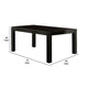 Renu Dining Table | 72’’ | Antique Black Rectangular Solid Wood Top BM340928