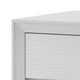 Tory Nightstand | 2 Drawers | White Solid Wood | Bronze Round Knobs BM340934