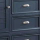 Zeny Bedroom Armoire | 48" | 5 Drawers w 1 Cabinet | Slate Blue Solid Wood