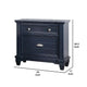 Zeny Nightstand | 1 Cup Handle Drawer w 1 Shelf | Slate Blue Solid Wood BM340936