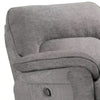 Josy Manual Glider Recliner Chair | Pillow Top Arms | Light Gray Faux Leather BM340939