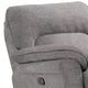 Josy Manual Glider Recliner Chair | Pillow Top Arms | Light Gray Faux Leather BM340939