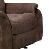 Heny Manual Glider Recliner Chair | Plush Dark Brown Pillow Top Arms BM340941