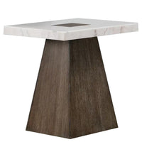 Dark Walnut Brown, White