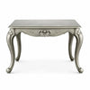 Miz Side End Table | 28" | Carved Cabriole Legs | Champagne Silver